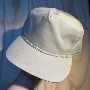 Otto Cap Khaki Golf Rope Hat Adjustable Vintage Style 5 Panel Baseball Cap OSFM